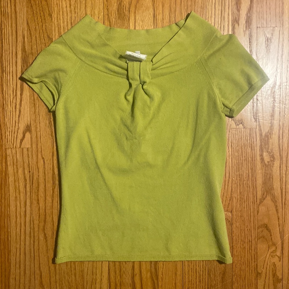 Vintage Armani Green Short Sleeve Top